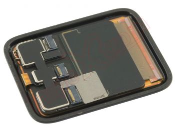 Pantalla completa (LCD / display, ventana táctil / digitalizador, carcasa) negra para reloj inteligente Apple Watch series 3 de 38mm (A1889)